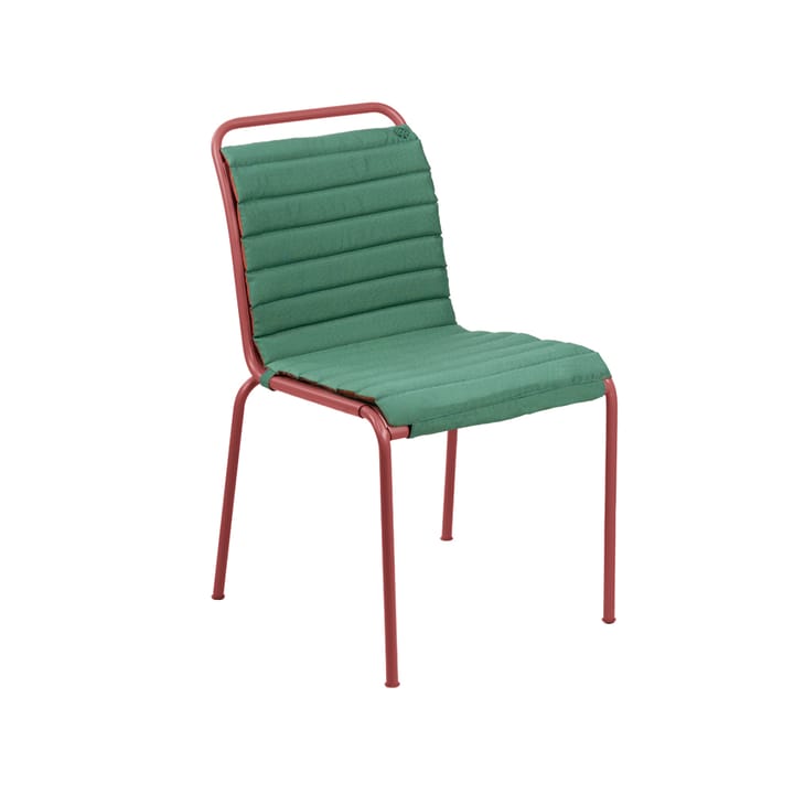 Sagoliden stolsdyna, tyg red/green, vändbar 1898