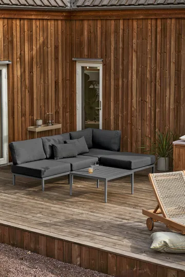 Santander soffbord 78x78x40 cm - Grå aluminium - 1898