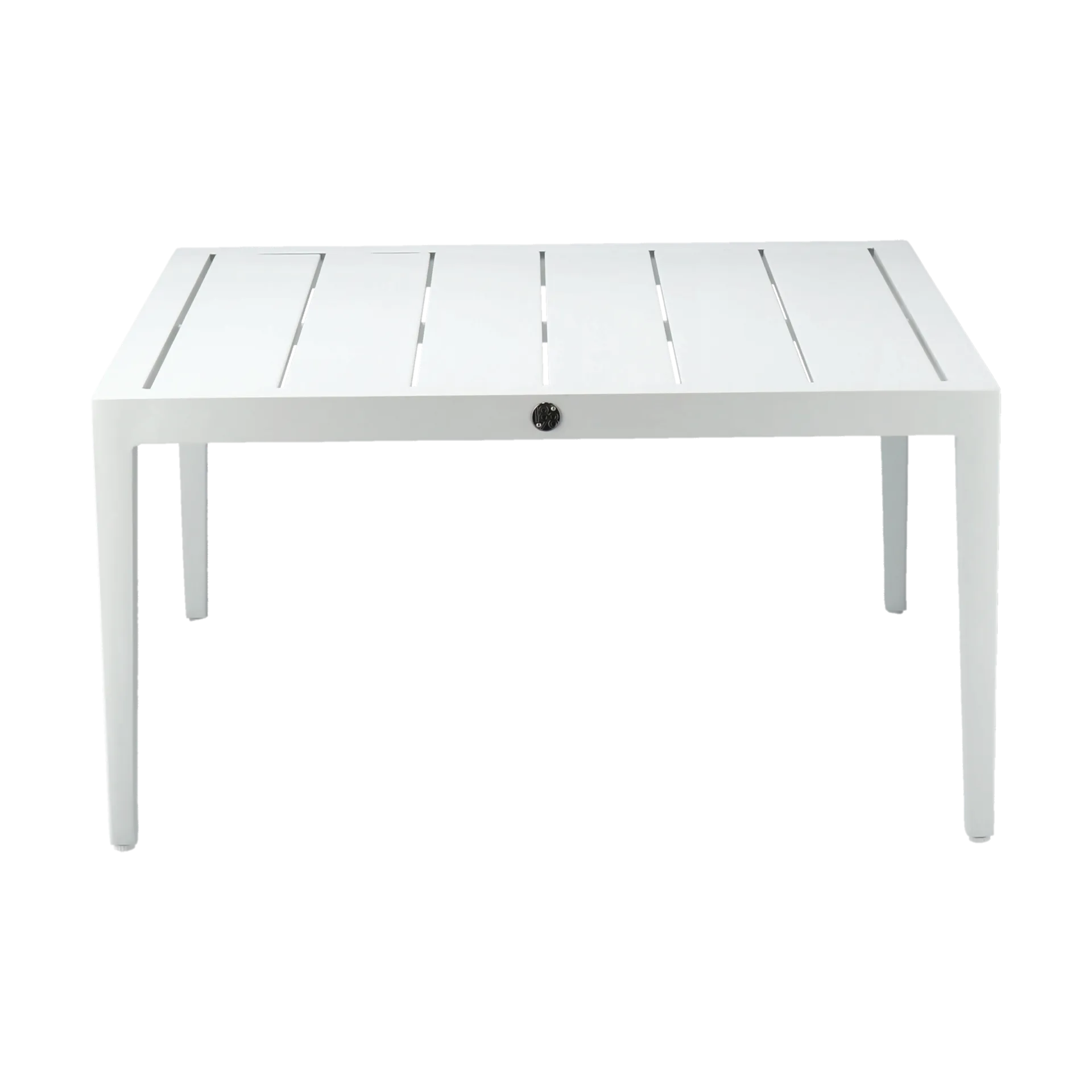 Santander soffbord 78x78x40 cm, Vit aluminium 1898