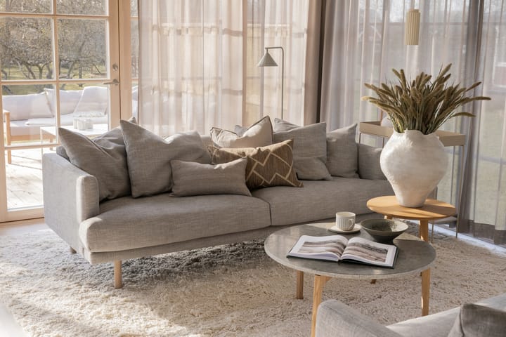 Sjövik 3-sits soffa, Bern 0348 Grå, vitoljad ek 1898