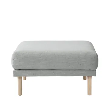 Sjövik fotpall - Tyg Bern 0348, vitoljade ekben - 1898