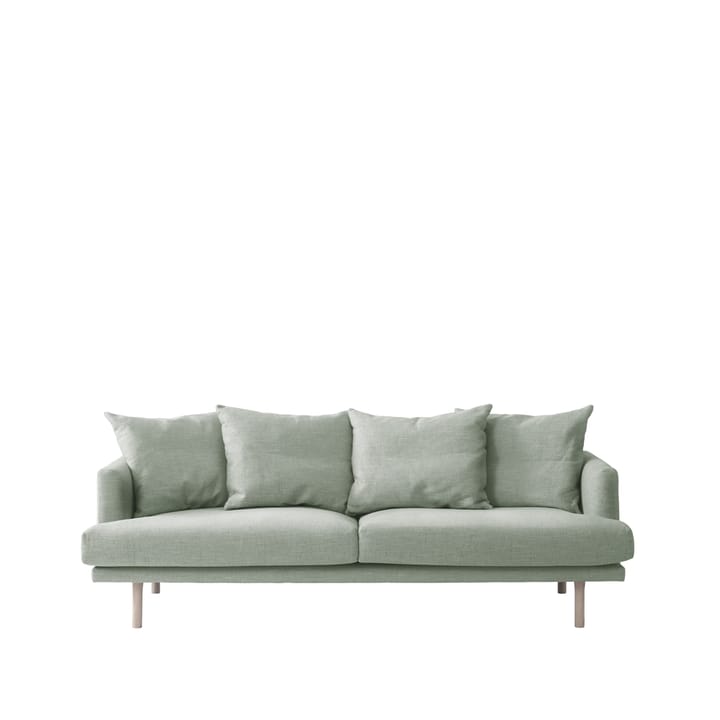 Sjövik soffa 3-sits - Bern 0345 green-vitoljad ek - 1898