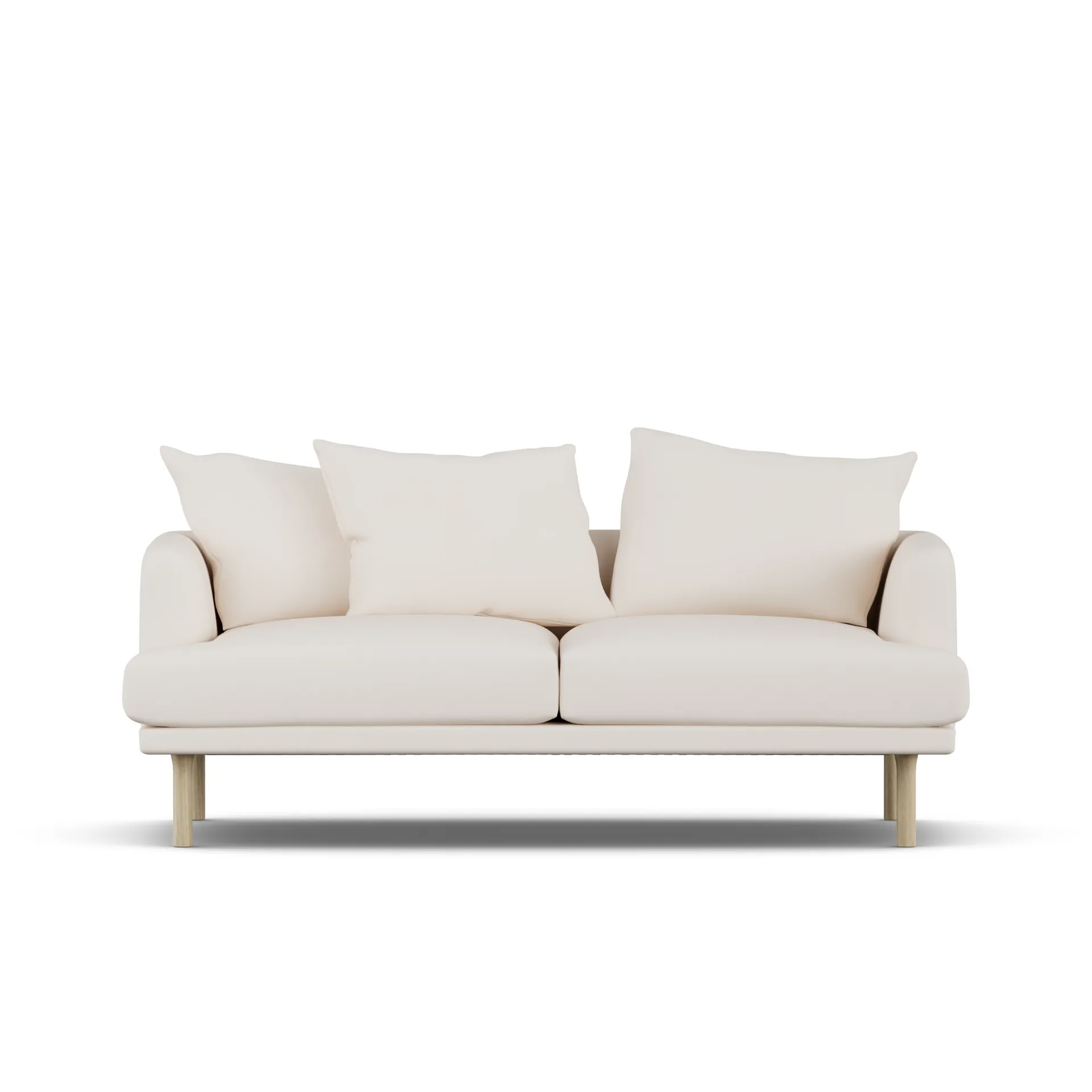 Sjövik soffa, Caleido Beige 9600-vitoljad ek, 2,5-sits 1898