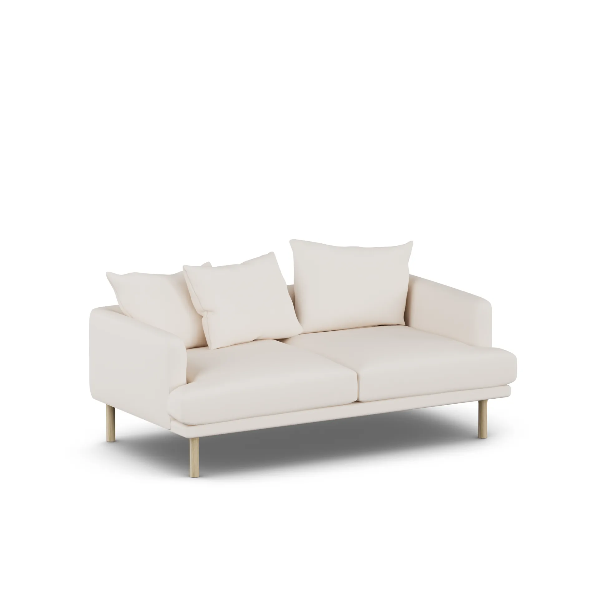 Sjövik soffa, Caleido Beige 9600-vitoljad ek, 2,5-sits 1898