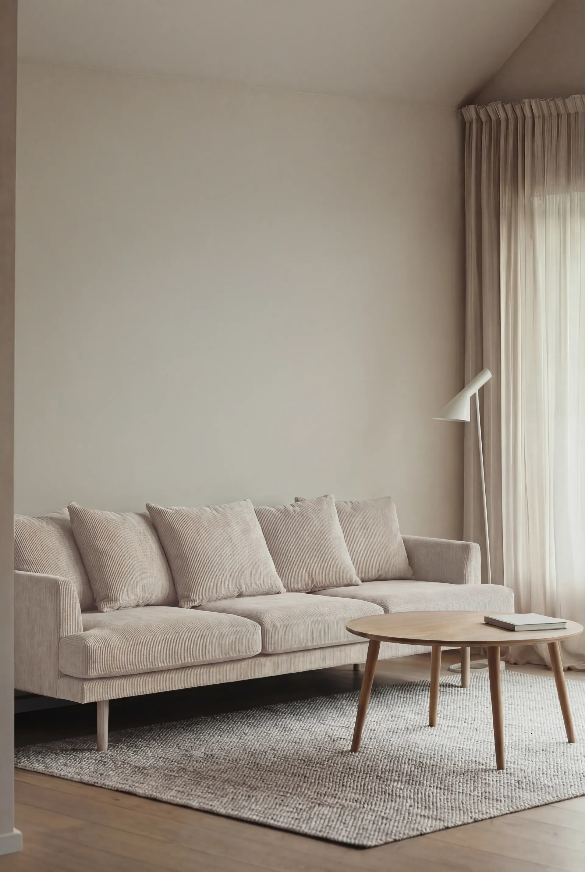 Sjövik soffa, Jump Beige 1956-vitoljad ek, 3,5-sits 1898