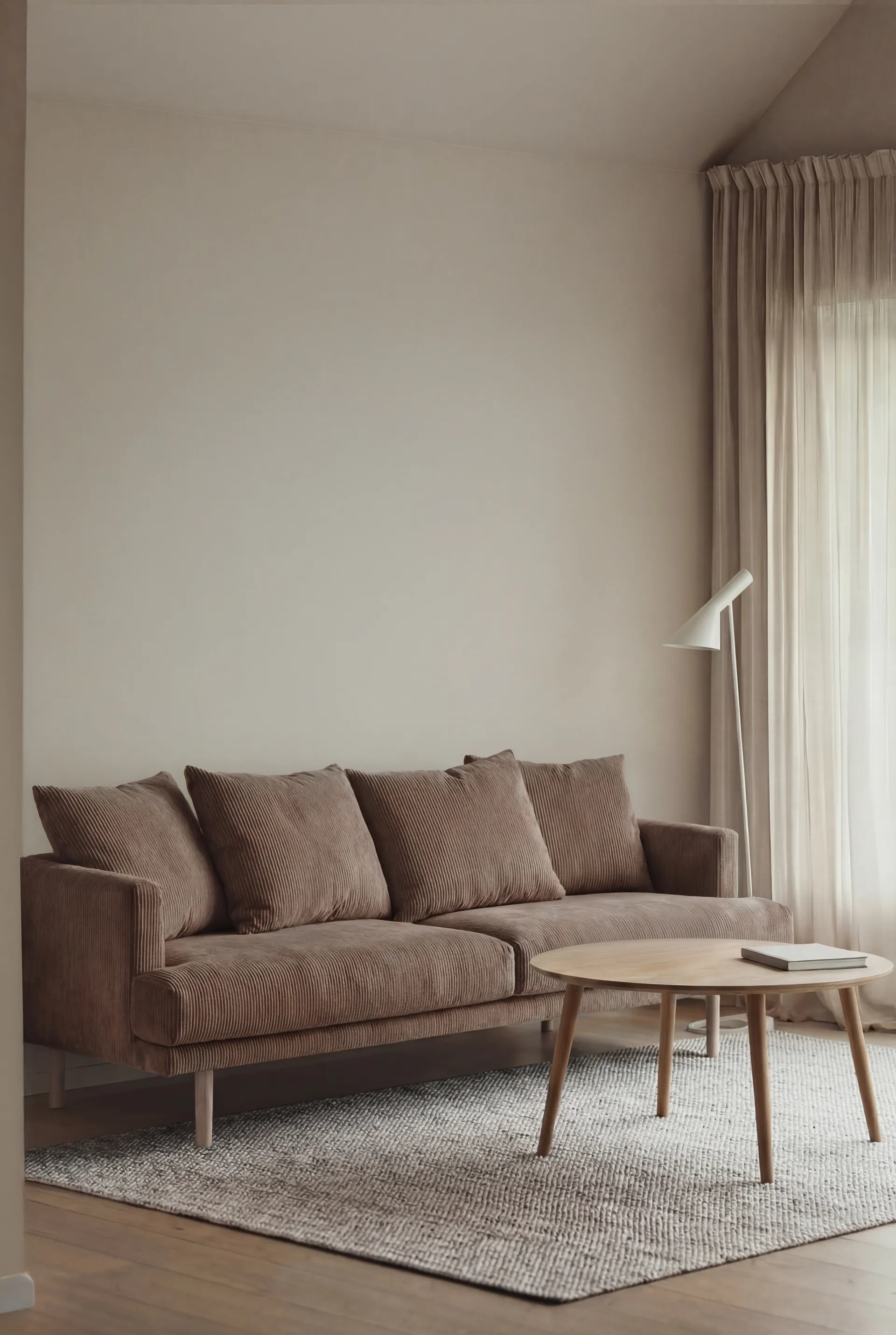 Sjövik soffa, Jump Brown 1955-vitoljad ek, 3-sits 1898