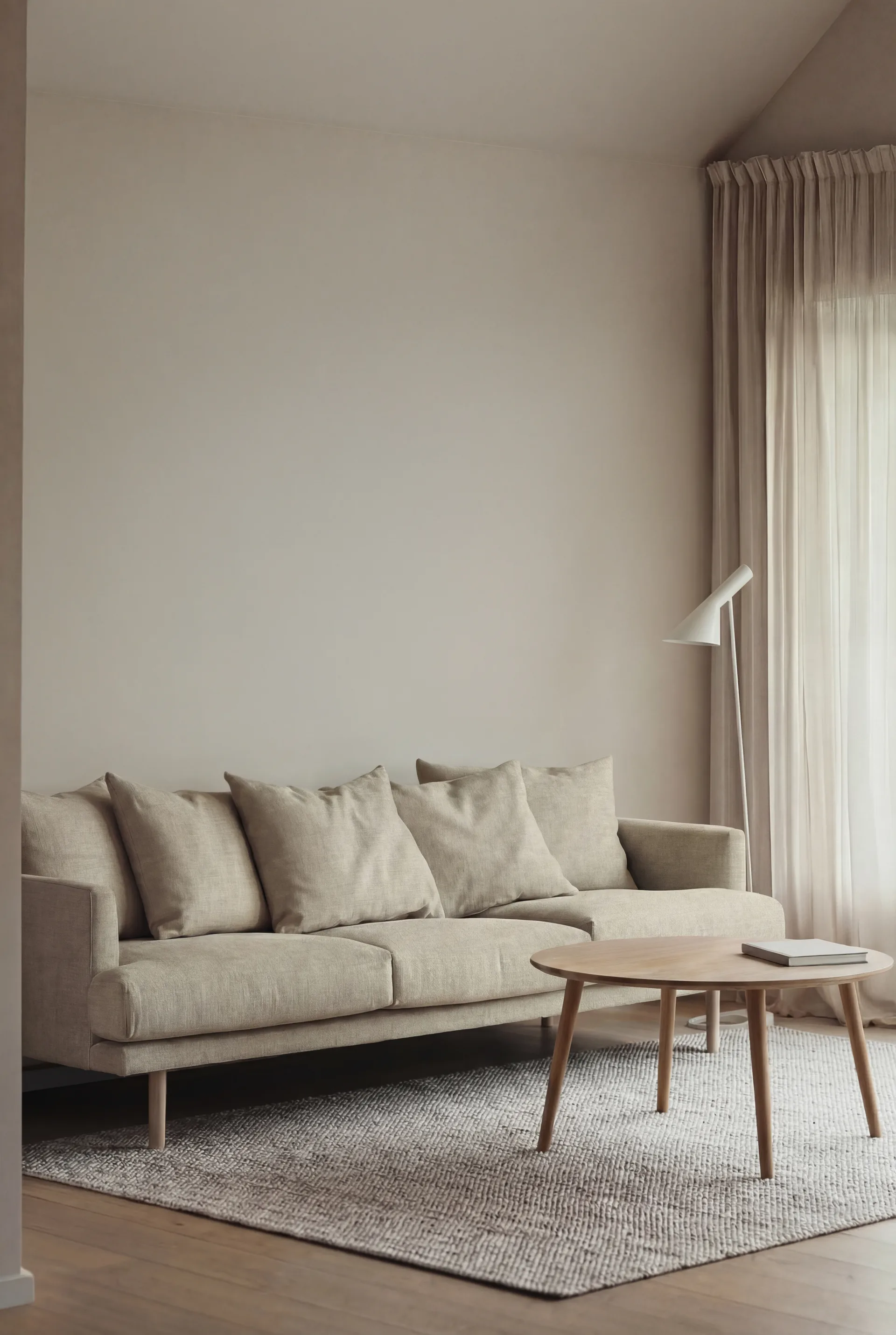 Sjövik soffa, Luiza Beige 3981-vitoljad ek, 3,5-sits 1898