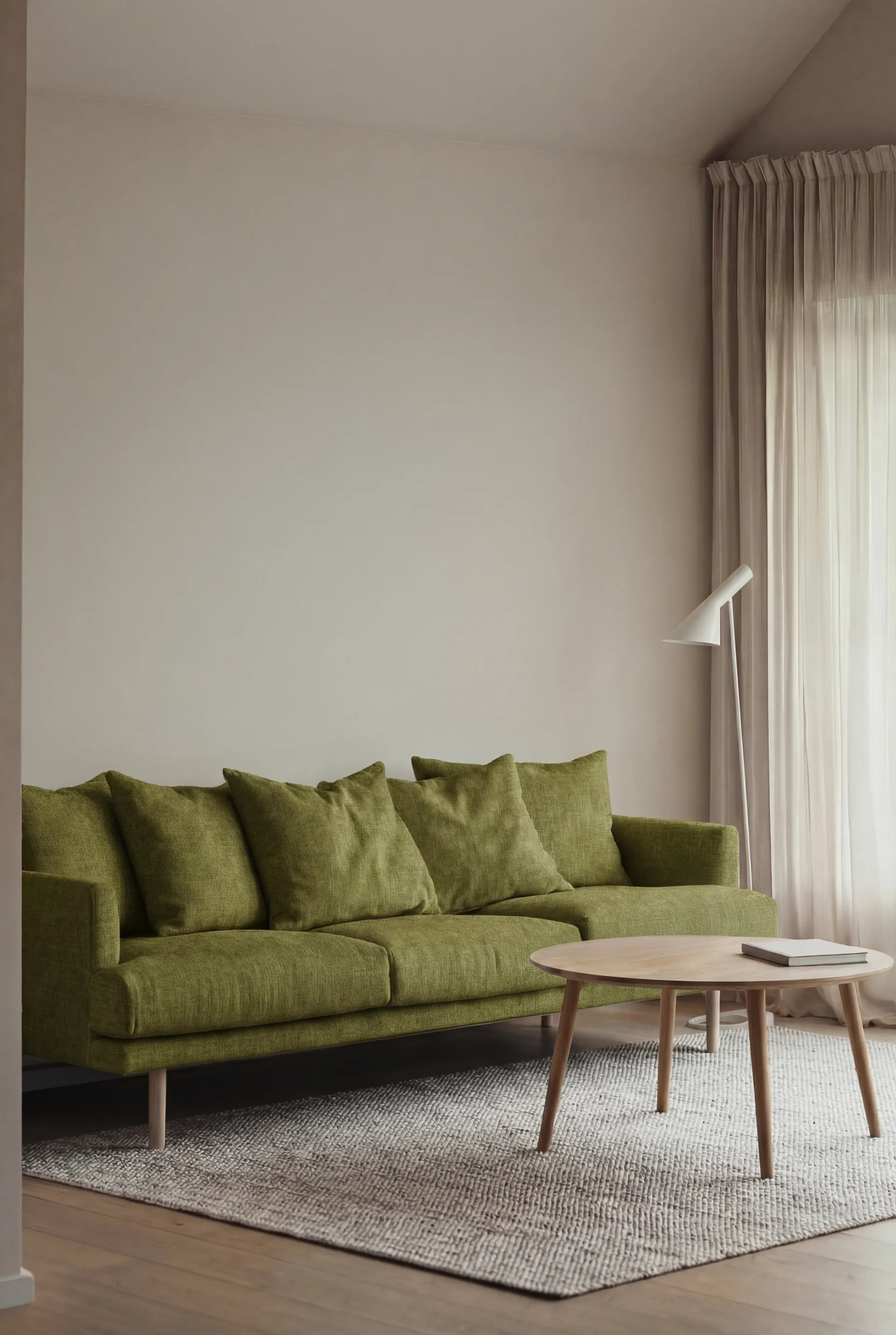 Sjövik soffa, Luiza Green 3975-vitoljad ek, 3,5-sits 1898