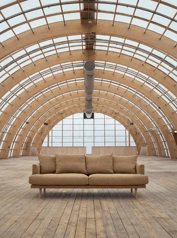 Sjövik soffa - Same Ochre 6676-vitoljad ek, 3-sits - 1898