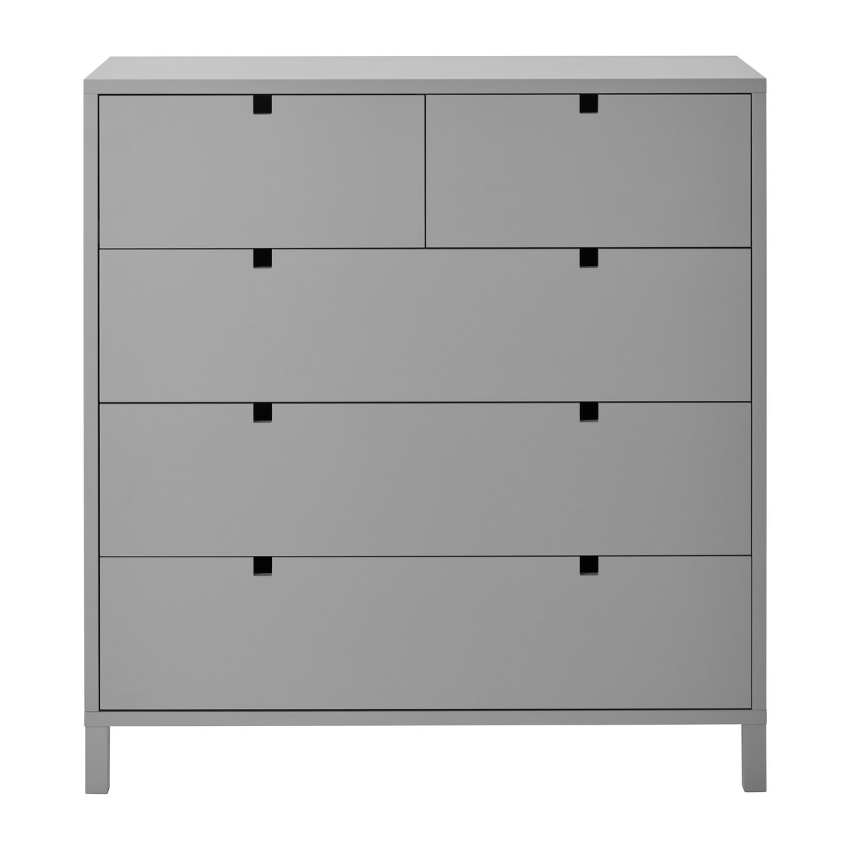 1898 Square byrå 2+3 lådor Grå | Skandinavisk Design | Byråer | Grå