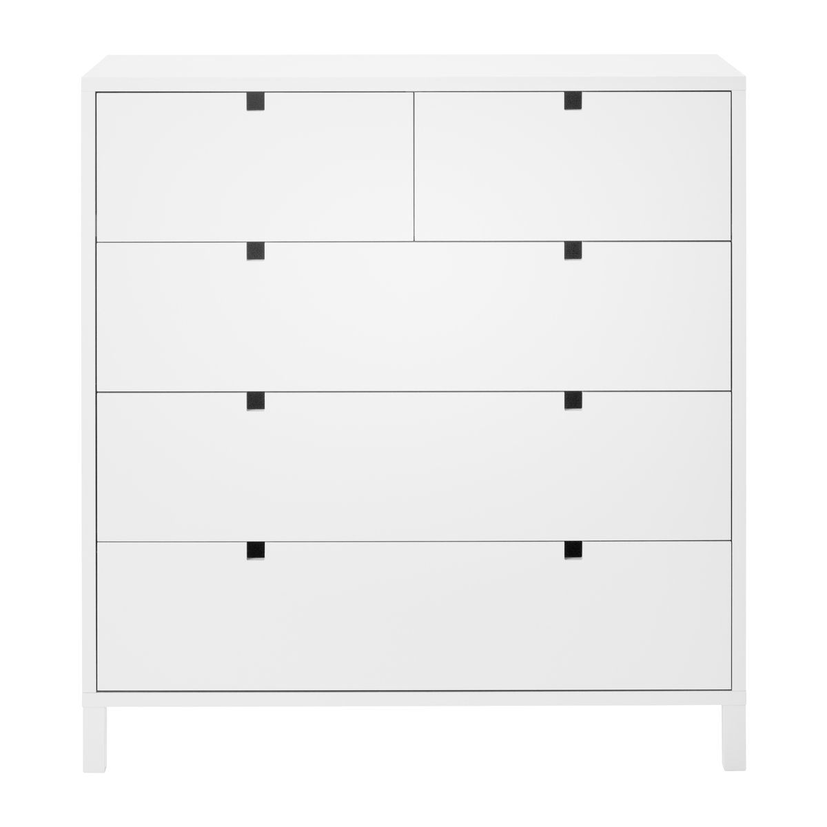 1898 Square byrå 2+3 lådor Vit | Skandinavisk Design | Byråer | Vit