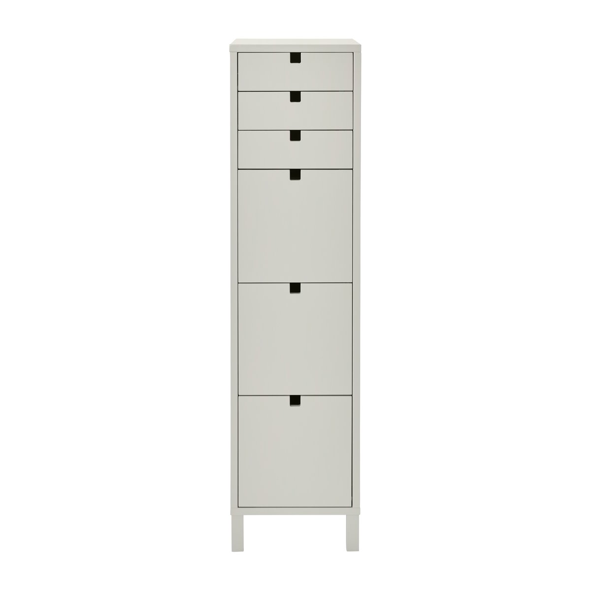1898 Square byrå smal 6 lådor Sand | Skandinavisk Design | Byråer | Beige
