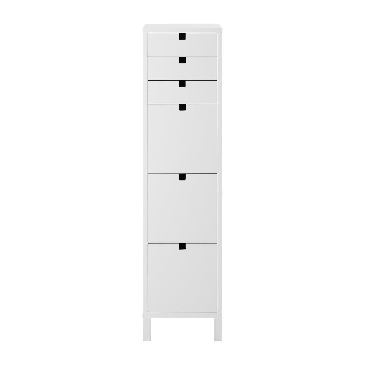 1898 Square byrå smal 6 lådor Vit | Skandinavisk Design | Byråer | Vit