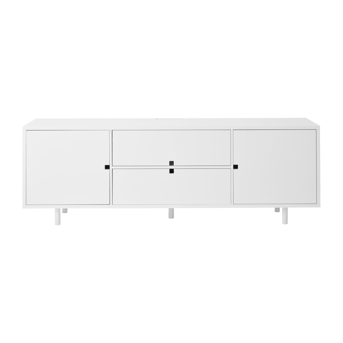 1898 Square mediabänk Vit | Skandinavisk Design | TV-bänkar & Mediabänkar | Vit