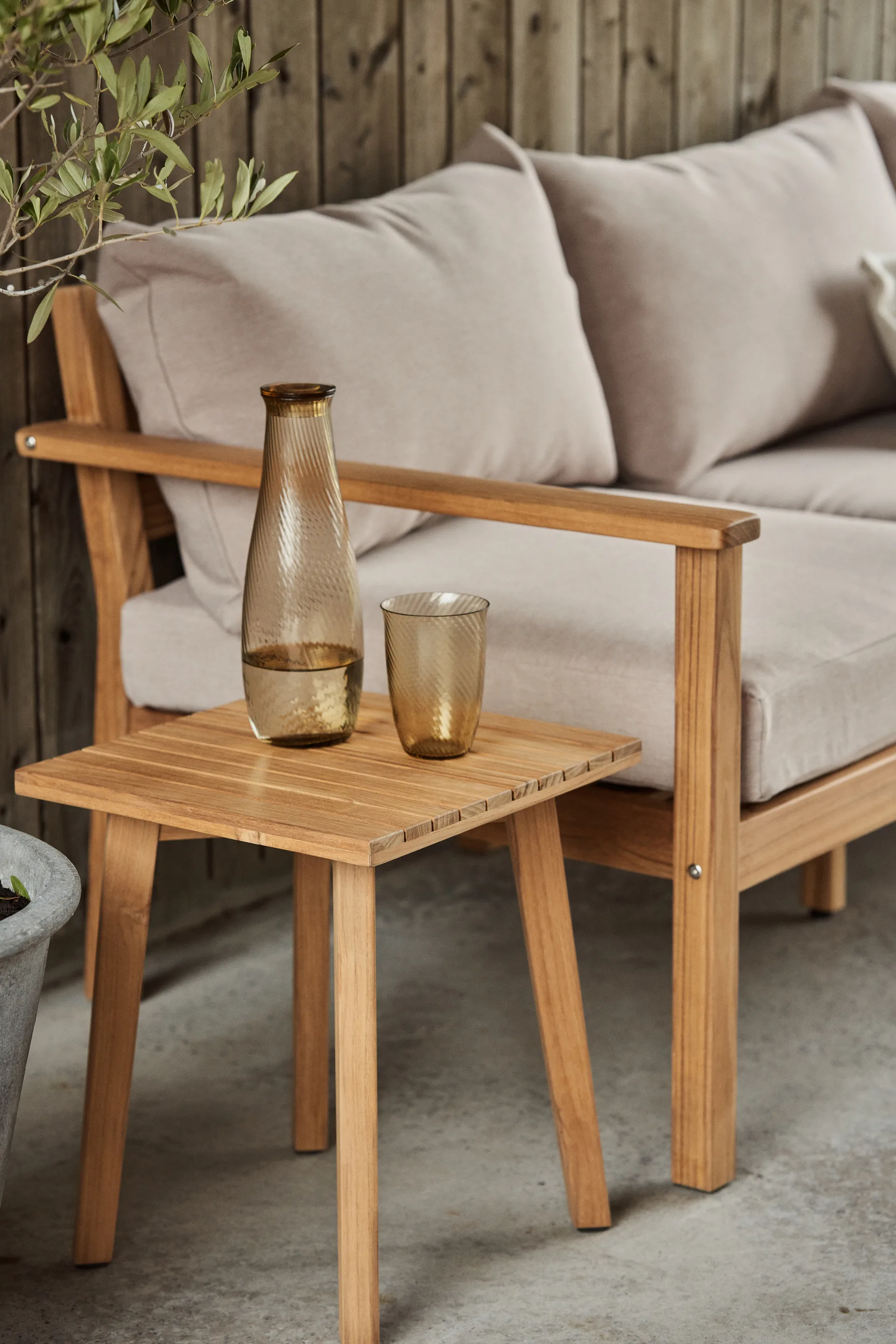 Stockaryd hörnsoffa teak/beige,  1898