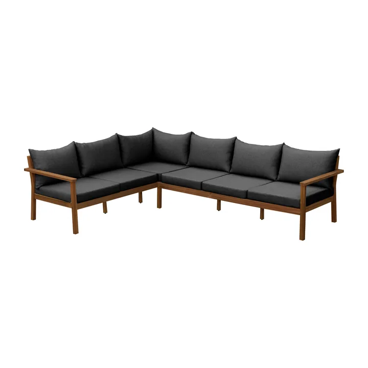 Stockaryd hörnsoffa teak/dark grey - 1898