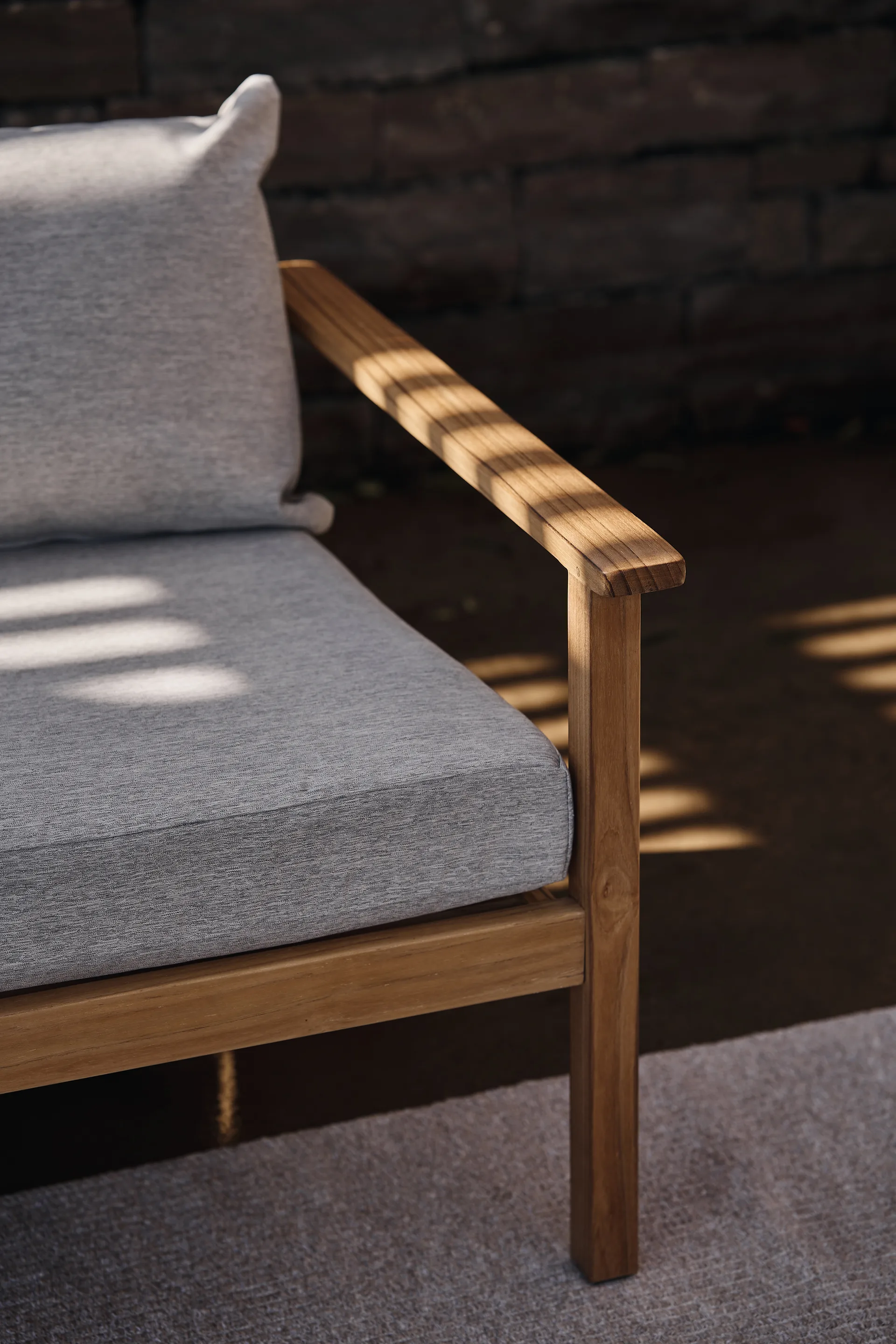 Stockaryd hörnsoffa teak/light grey 1898