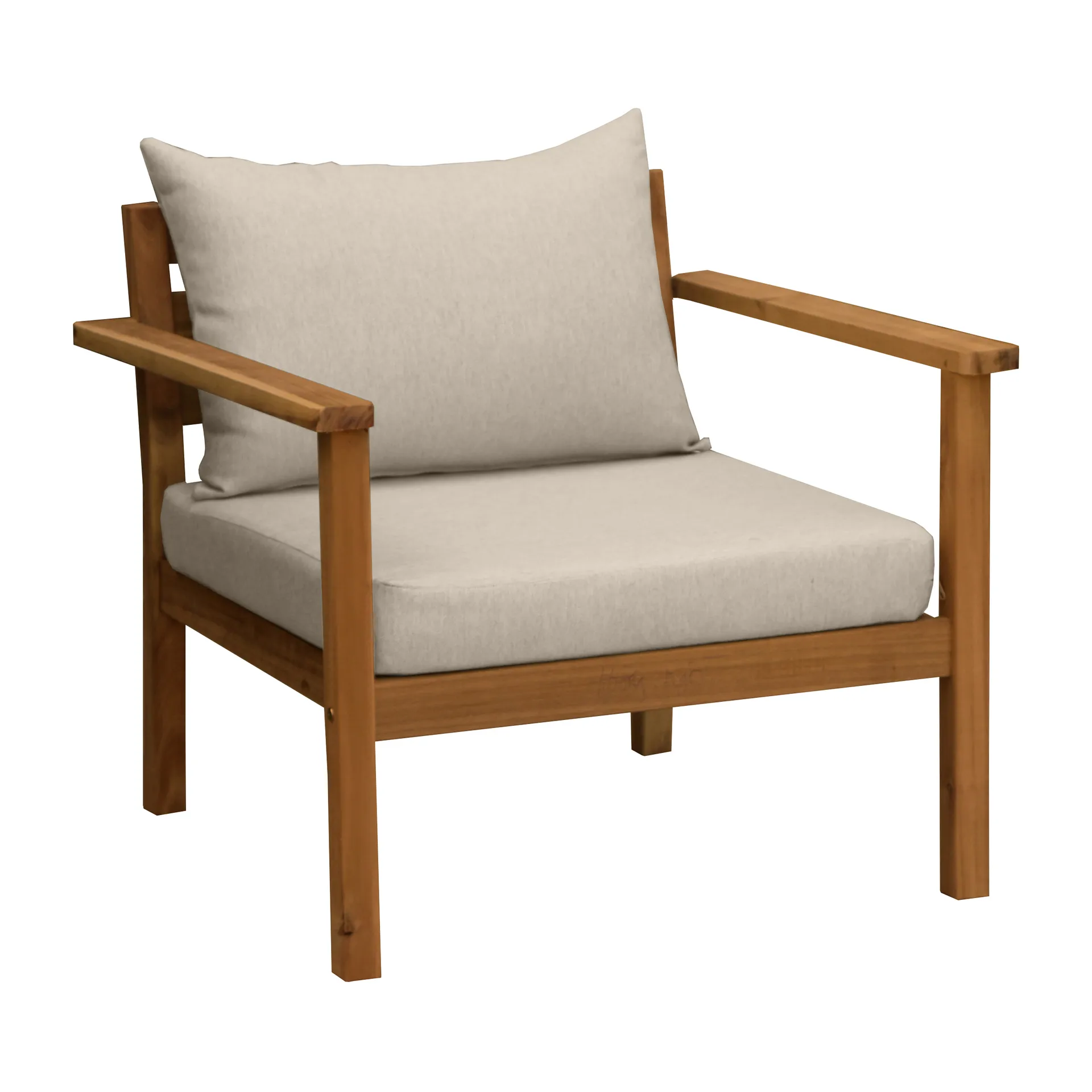 Stockaryd loungefåtölj teak/beige 1898