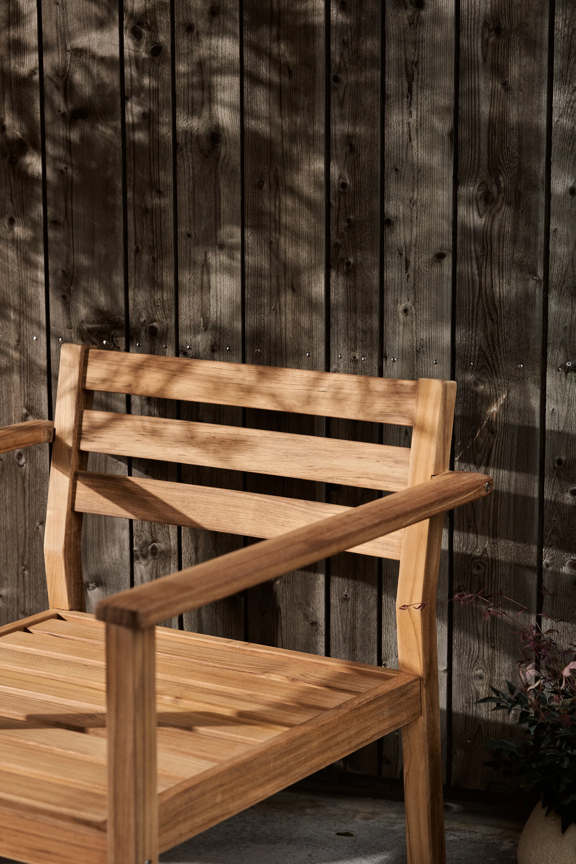 Stockaryd loungefåtölj teak/light grey 1898