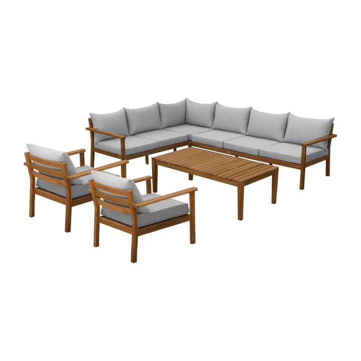 Stockaryd loungegrupp teak-ljusgrå - undefined - 1898