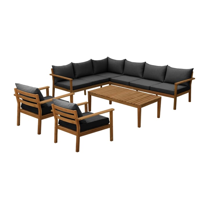 Stockaryd loungegrupp teak-mörkgrå - undefined - 1898