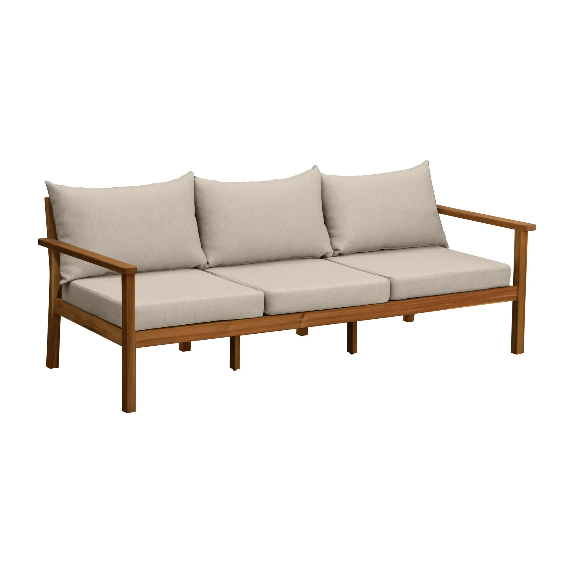 Stockaryd soffa 3-sits teak/beige,  1898