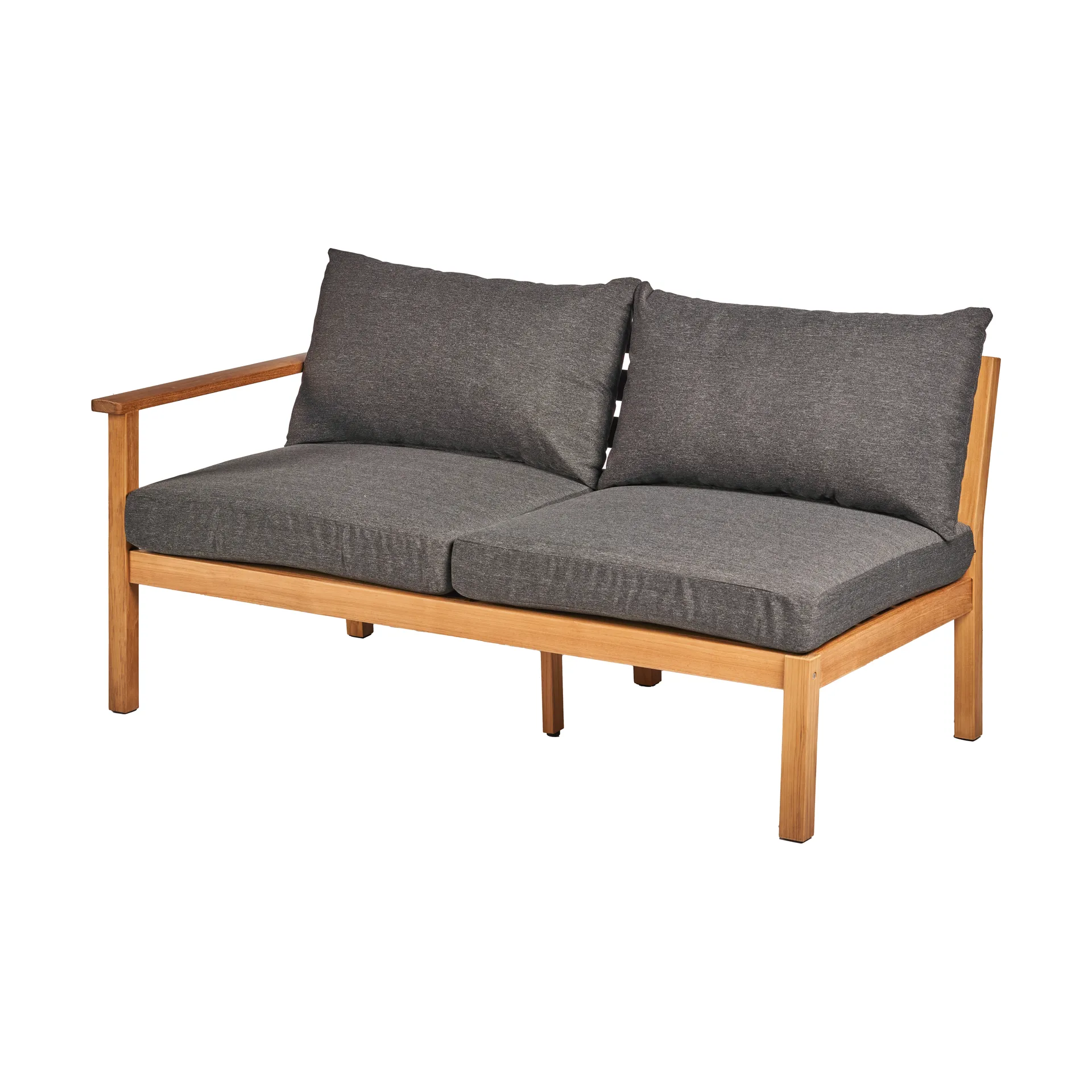 Stockaryd soffmodul 2-sits höger teak/dark grey 1898