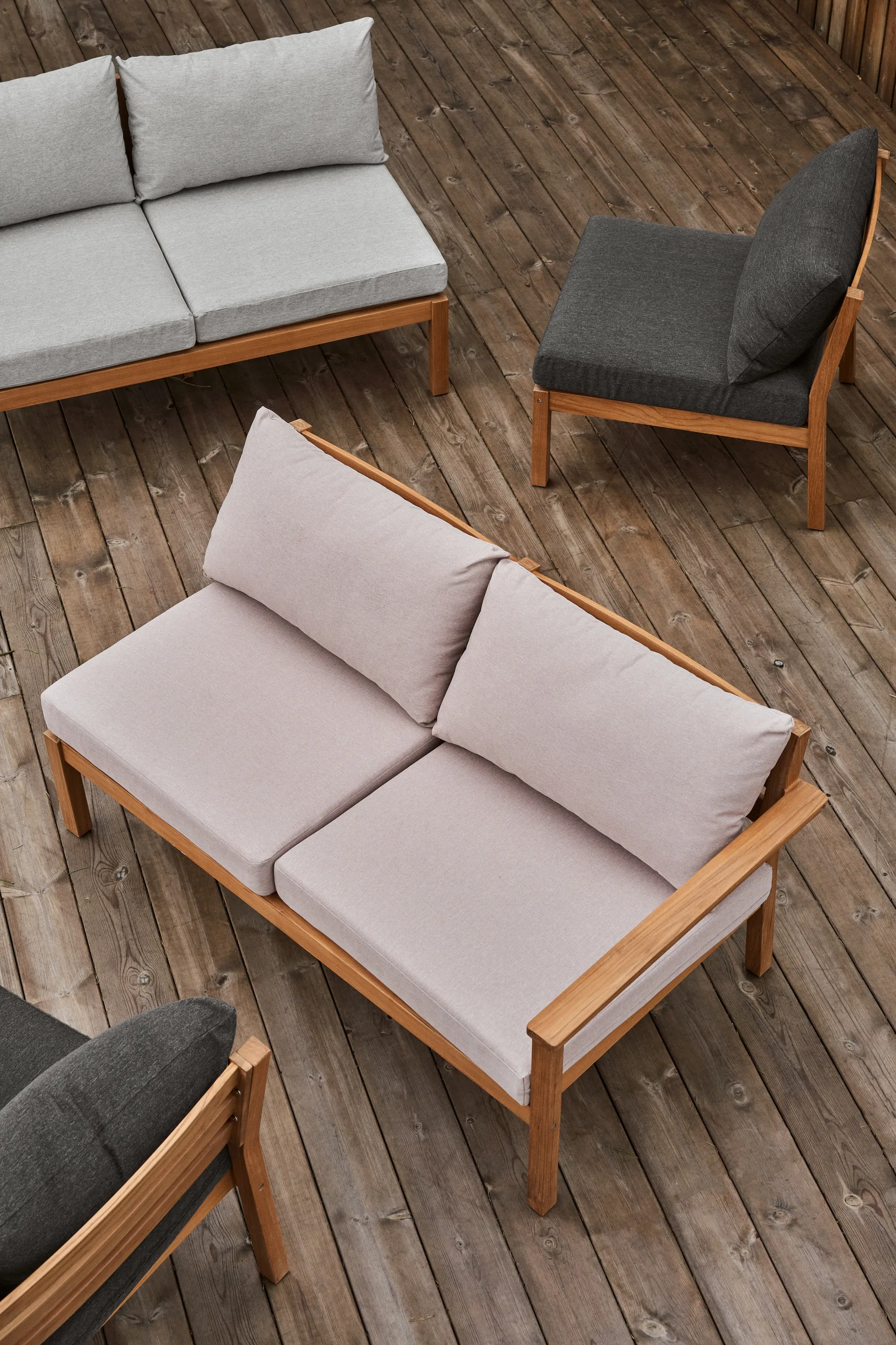 Stockaryd soffmodul 2-sits vänster teak/beige,  1898