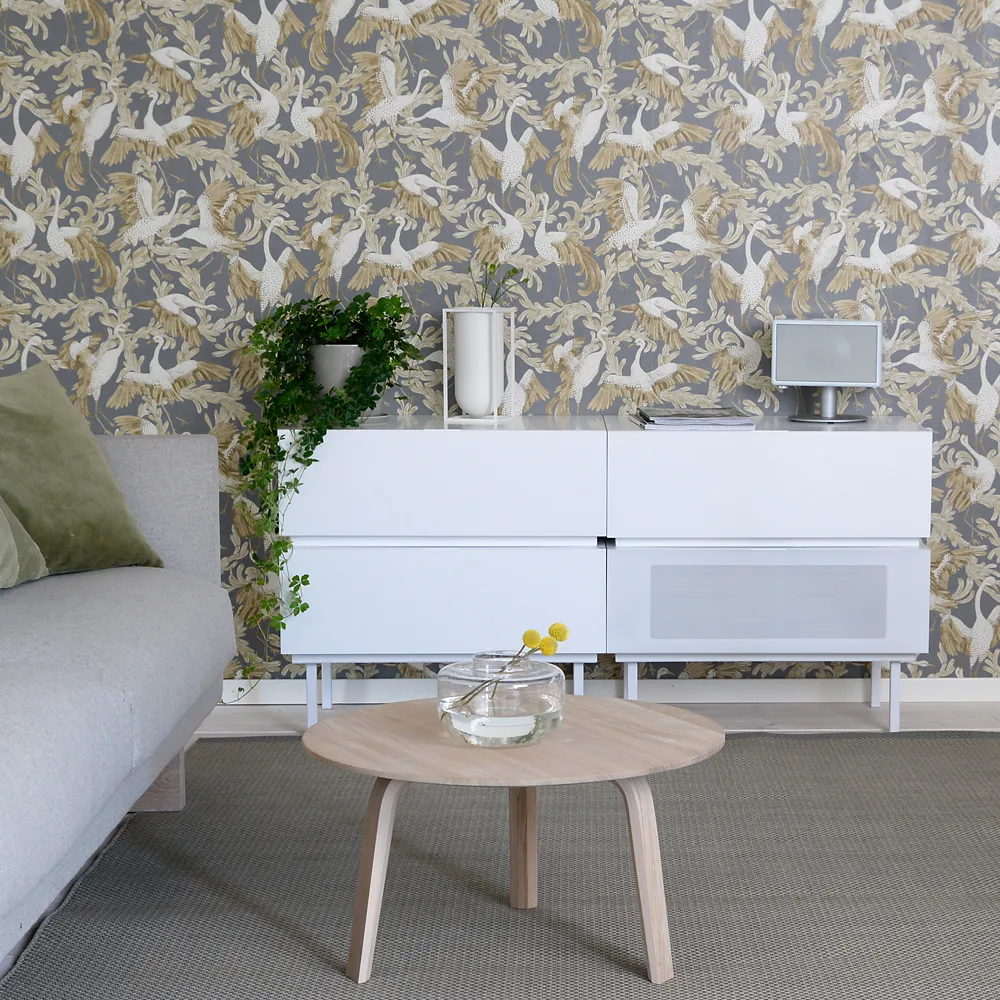 Storö mediaförvaring, vit matt, låda 1898