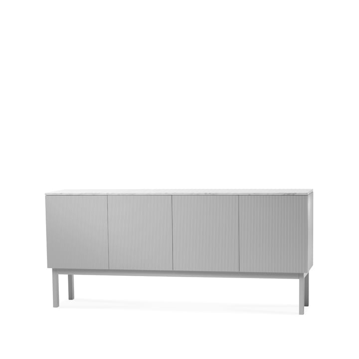 Beam sideboard - ljusgrå, ljusgrått stativ, toppskiva i carrara marmor - A2