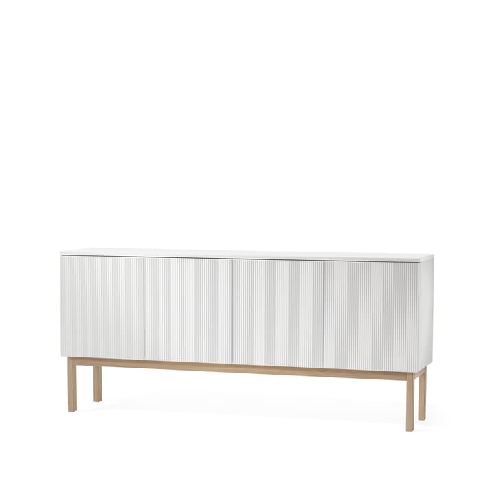 Beam sideboard - vit lack, stativ i vitoljad ek - A2