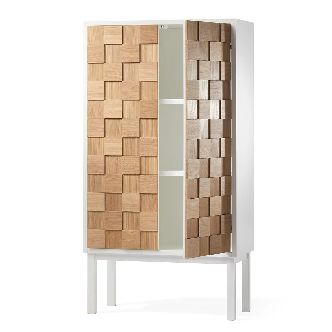 Collect 2016 skåp, Vitoljad ek-vit A2