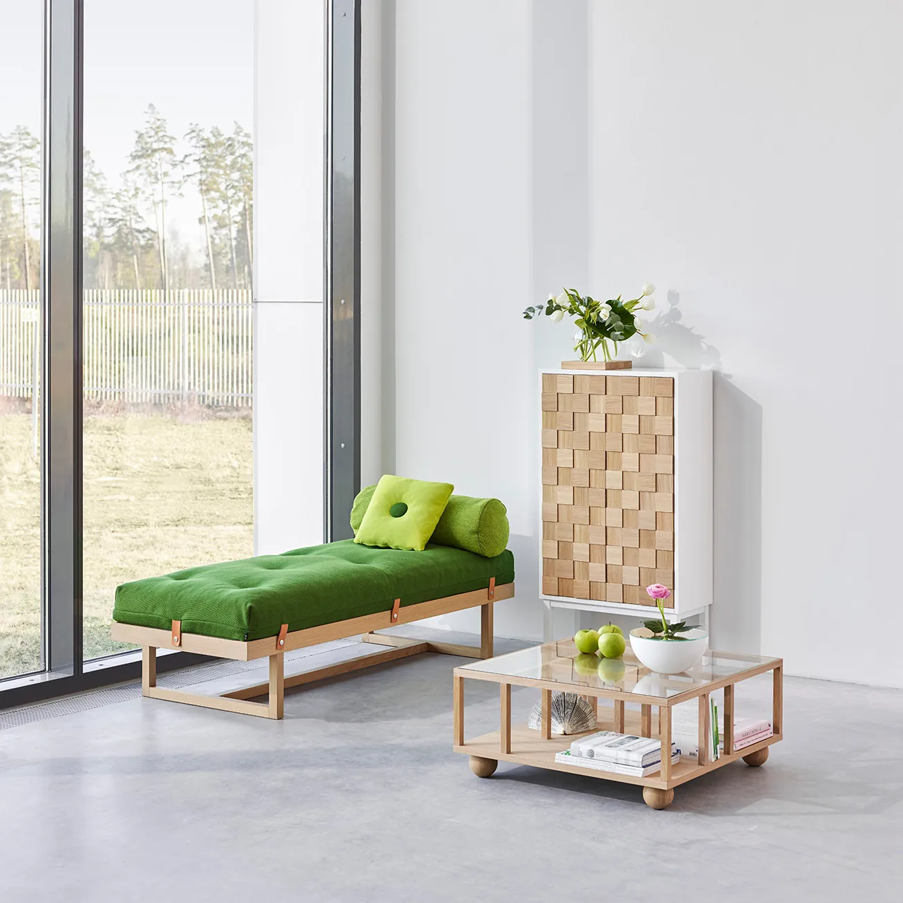 Collect 2016 skåp, Vitoljad ek-vit A2