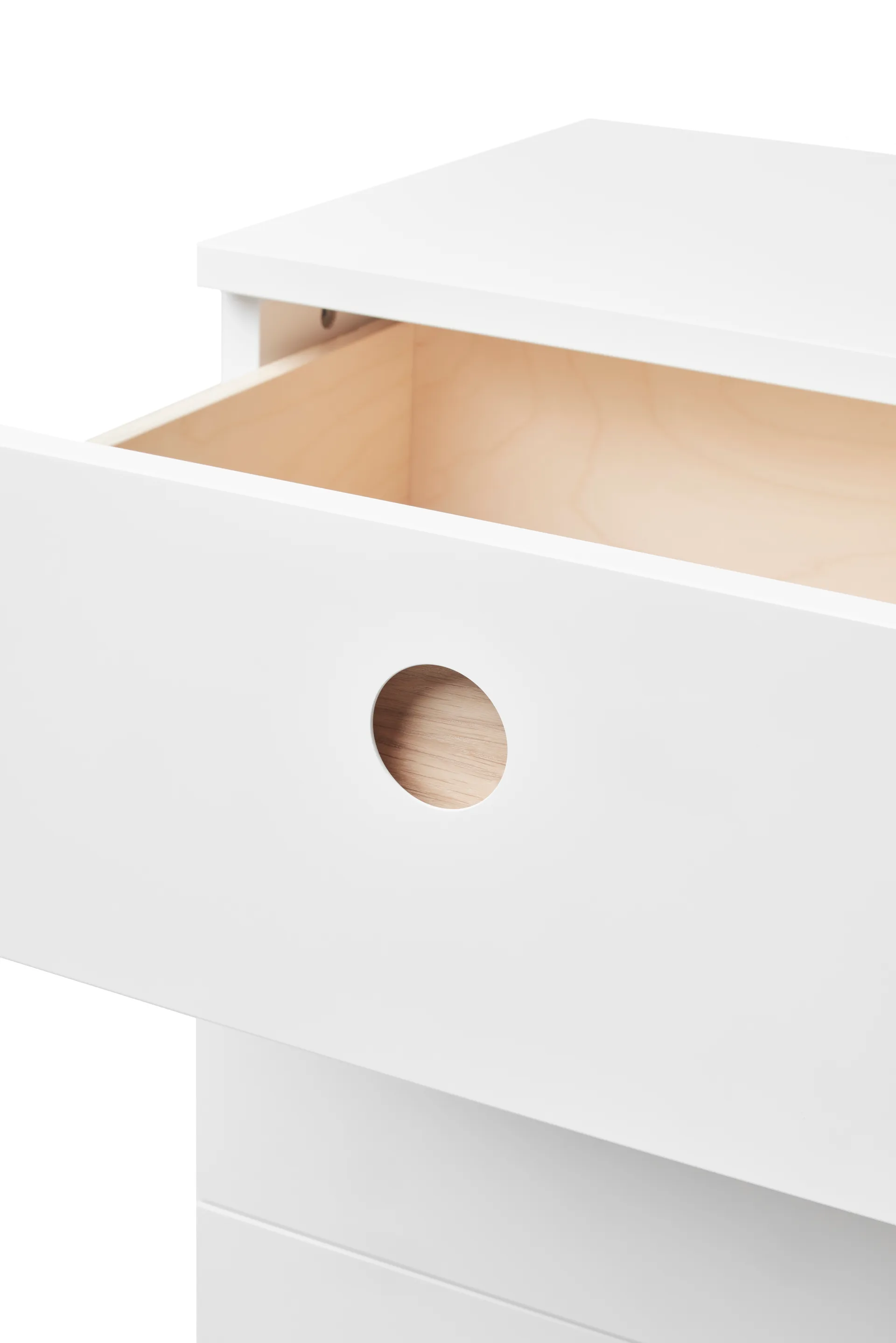 Keep high byrå, Vit-oljad ek, 95x98x40 cm A2