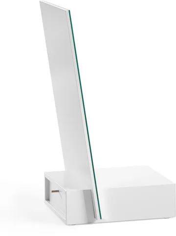 Me bordsspegel med förvaring - Vit, 34x57x30 cm - A2