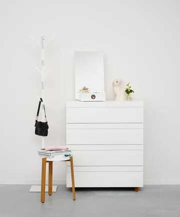 Me bordsspegel med förvaring - Vit, 34x57x30 cm - A2