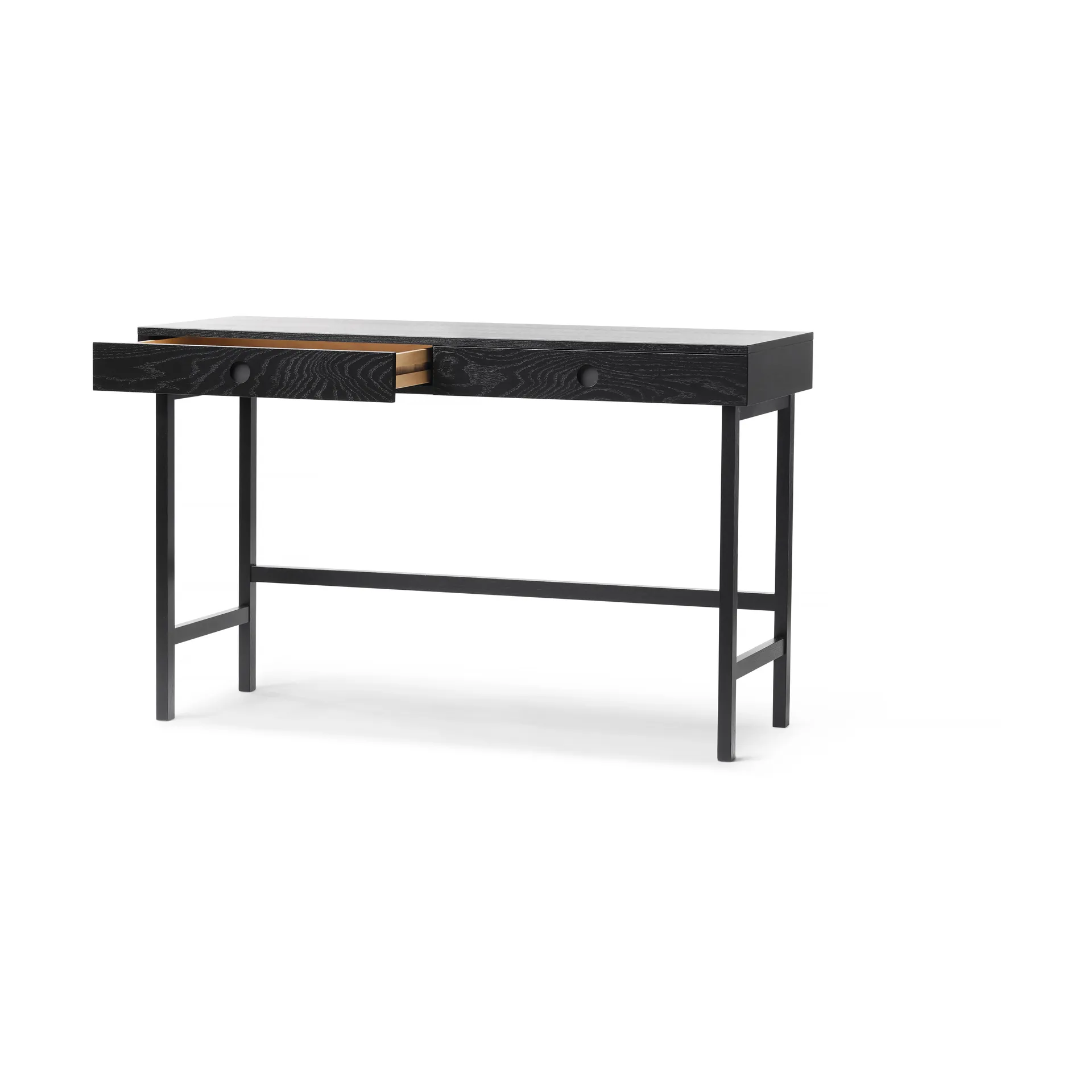 Mind skrivbord, Svartbetsad ek, 118x74x44 cm A2