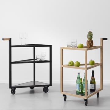Move serveringsvagn - ek svartbets, big, marmor marquina, glas - A2