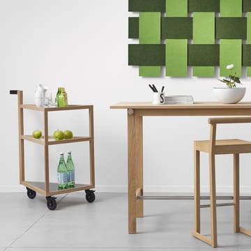 Move serveringsvagn - ek svartbets, big, marmor marquina, glas - A2