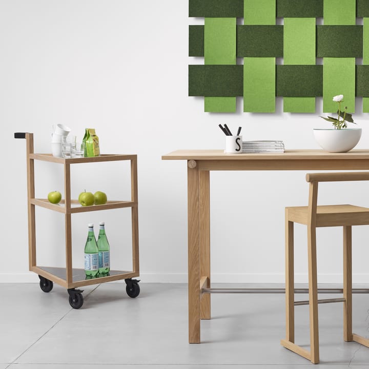 Move serveringsvagn, ek svartbets, big, marmor marquina, glas A2