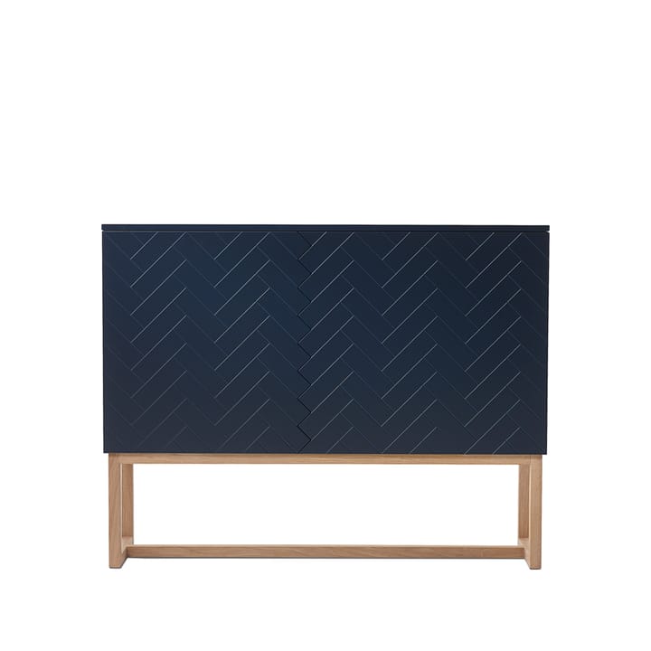 Story sideboard - midnattsblå, vitoljat ekstativ - A2