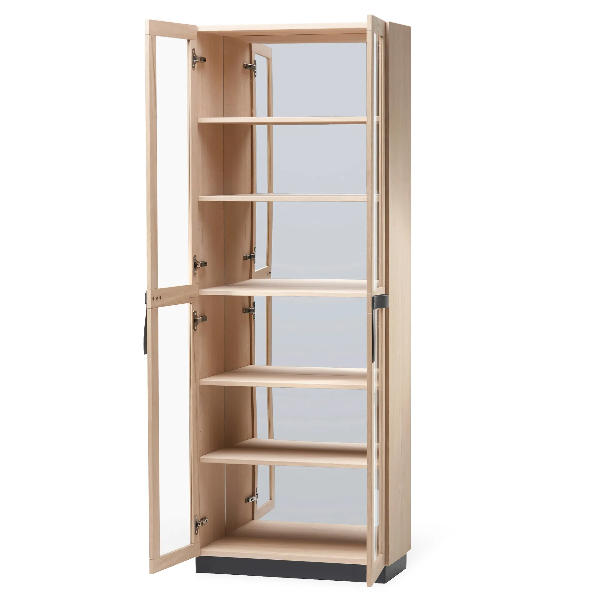 The Bow vitrinskåp, Vitoljad ek A2