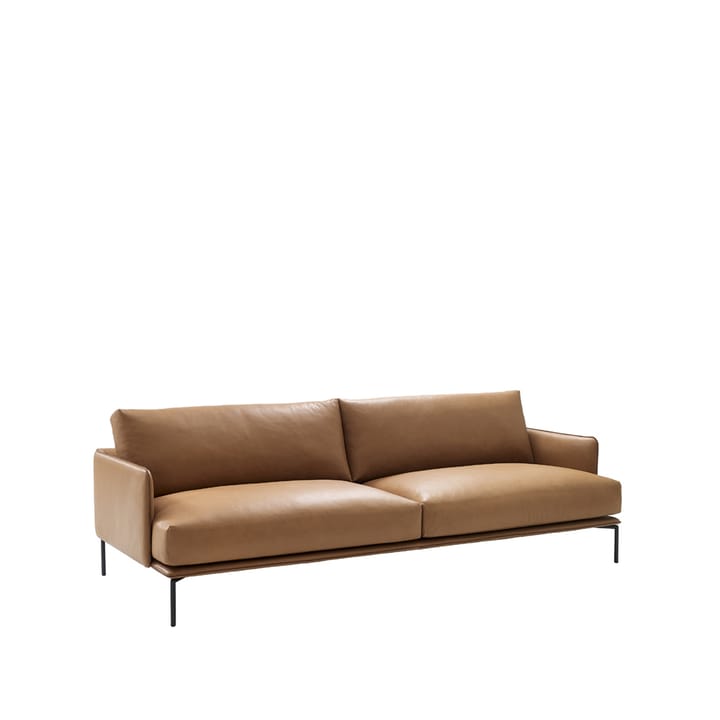 Baron soffa 3-sits - läder master 53 whiskey, 210 cm - Adea