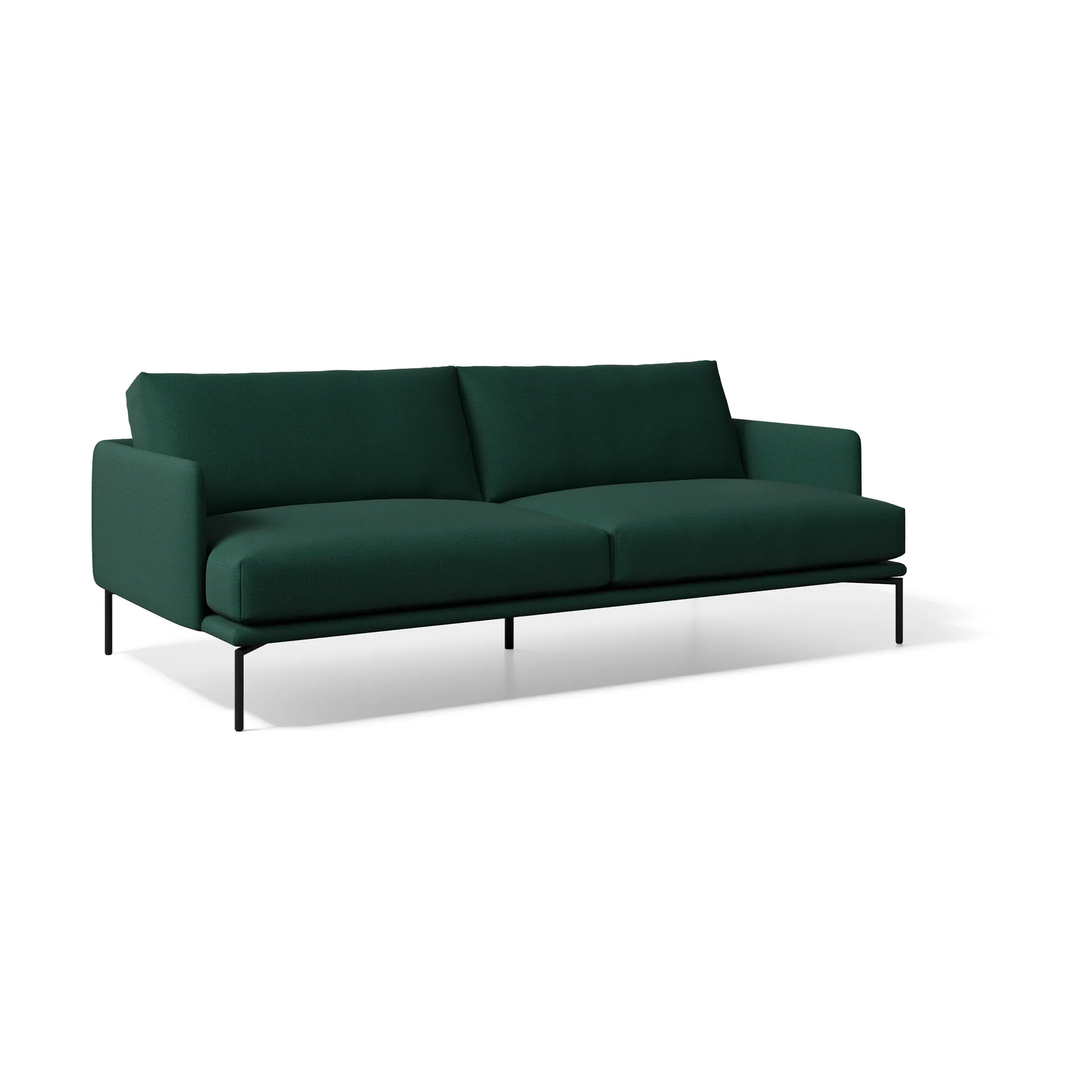 Baron soffa 3-sits, Tyg matrix 06 grön-237 cm Adea