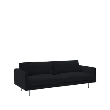 Basel soffa 200 cm - Malawi 17 black/blue, aluminiumben, 200 cm - Adea