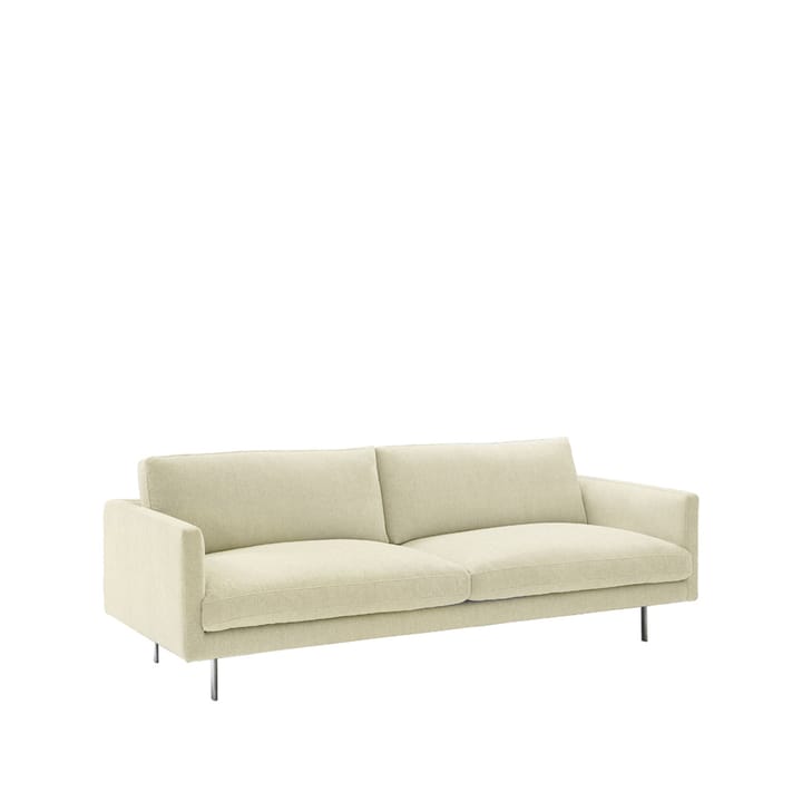 Basel soffa 200 cm - tyg malawi 21 off white/beige, aluminium ben, 200 cm - Adea