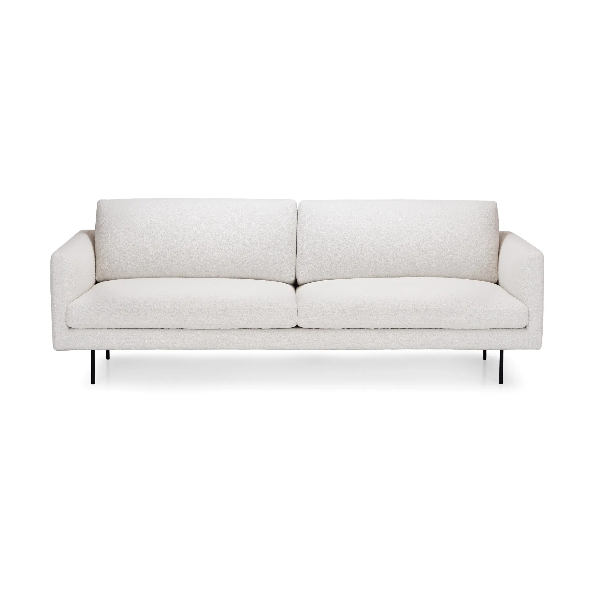 Basel soffa 220 cm, Siru 93 white-svarta ben Adea