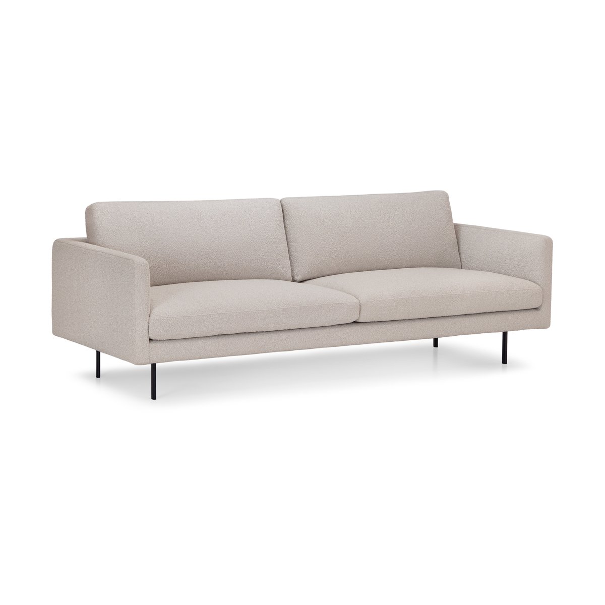 Adea Basel soffa 220 cm Siru 94 beige-svarta ben | Skandinavisk Design | Soffor | Beige