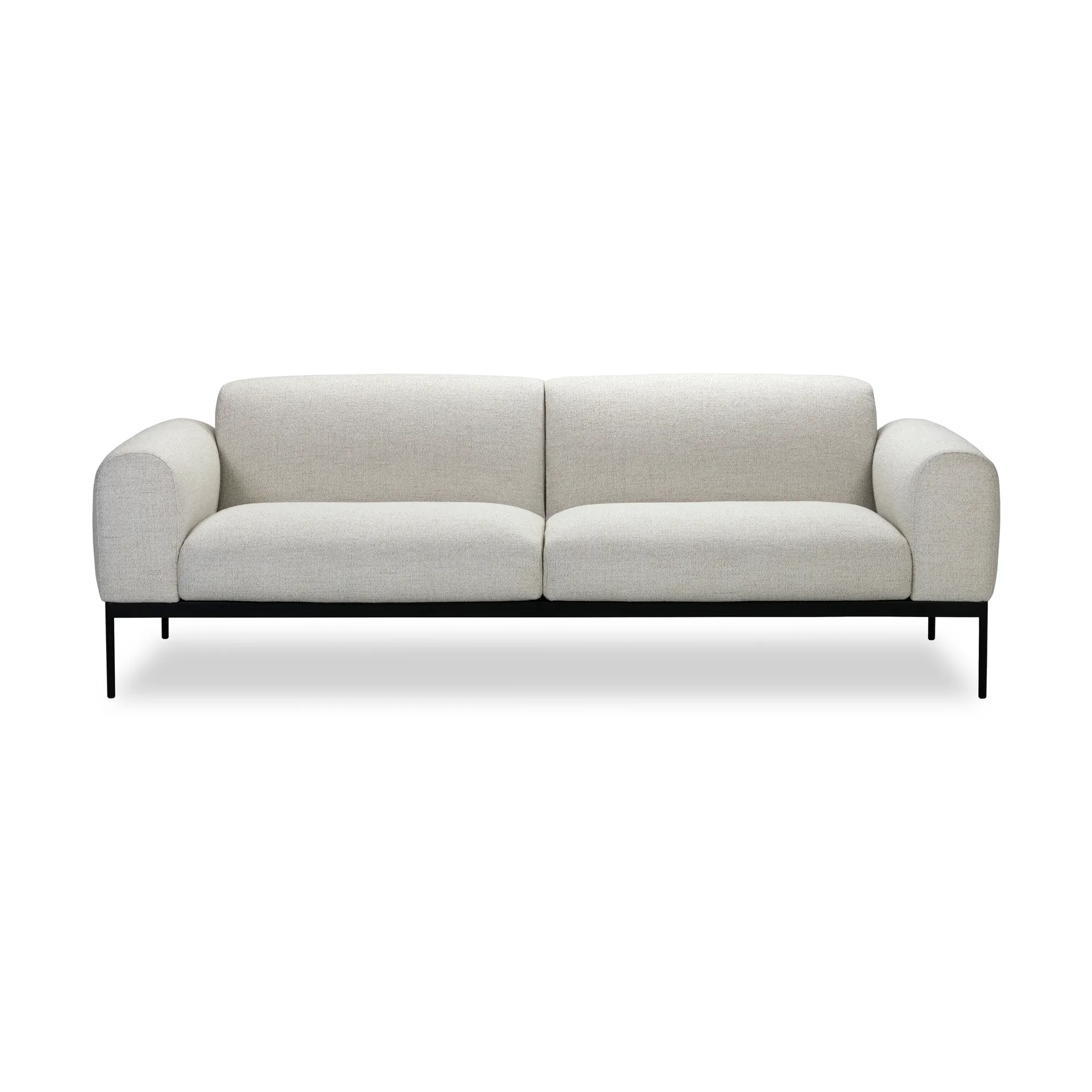 Bon soffa 3-sits, Bohemian 000 vit-svarta ben Adea