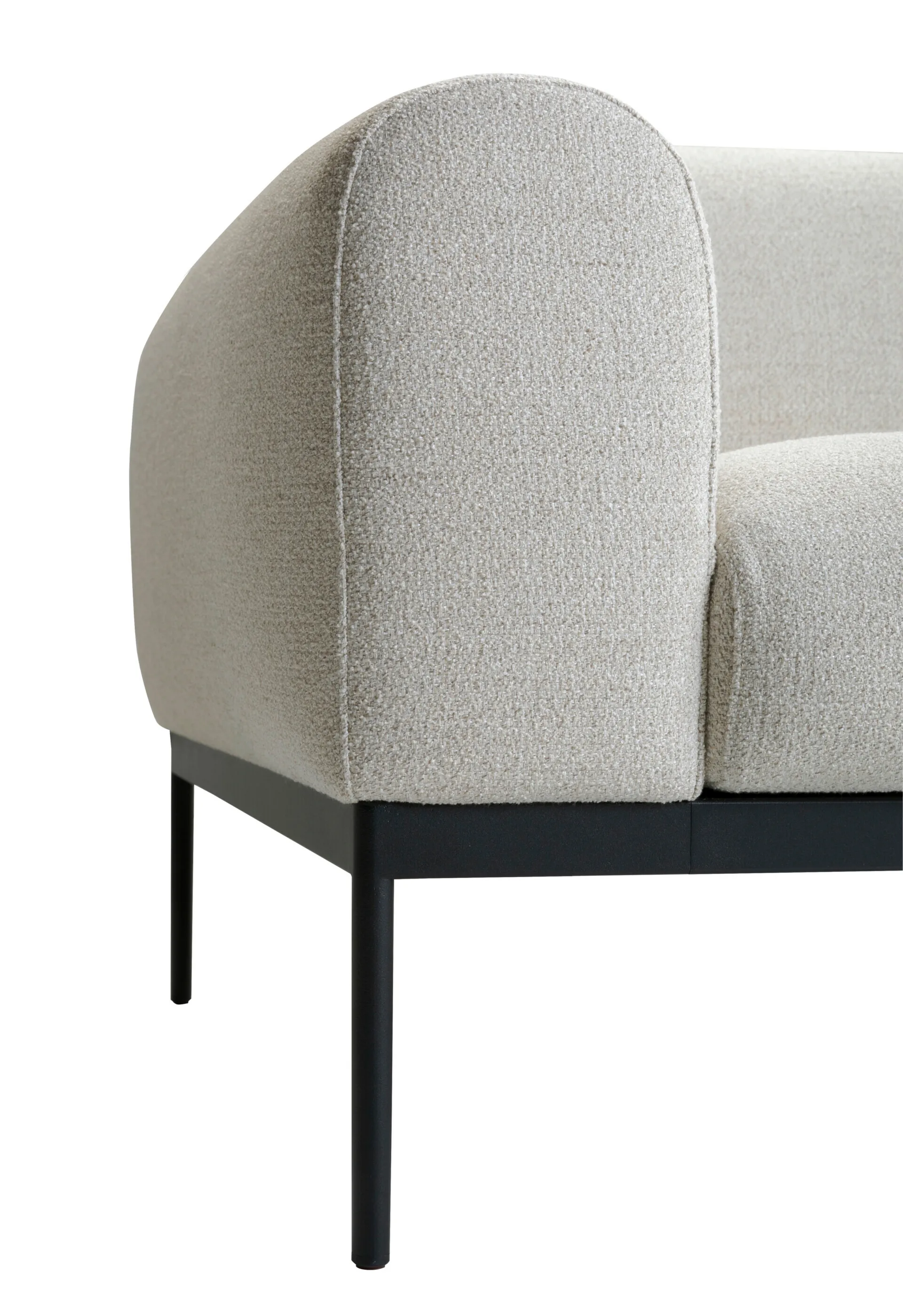 Bon soffa 3-sits, Bohemian 000 vit-svarta ben Adea